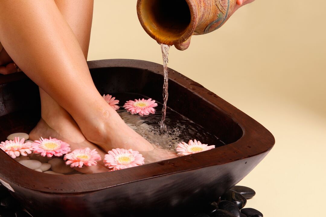 foot bath for mushrooms